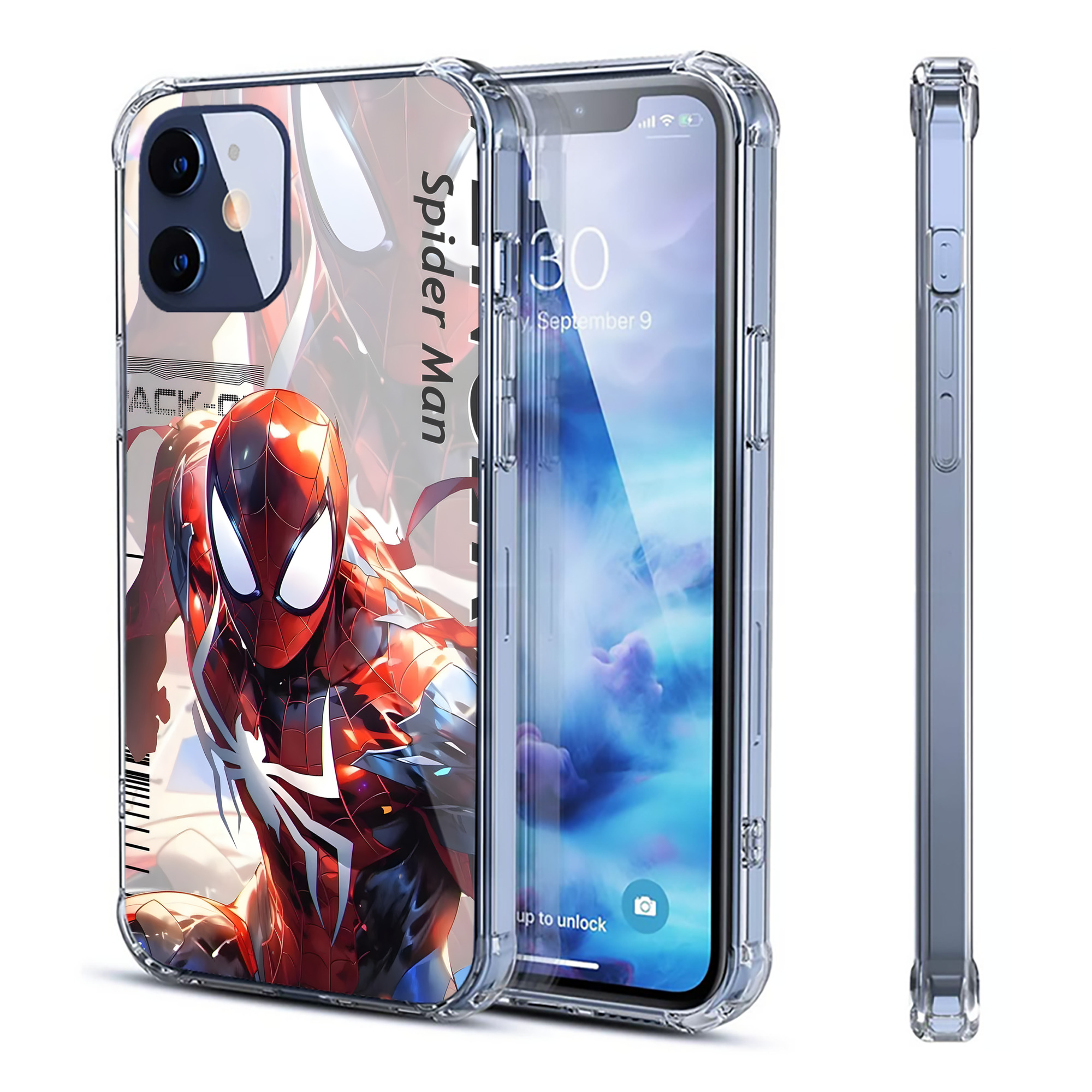 （画像用） アベンジャーズ The Avengers 【iPhone 12シリーズ対応】透明スマホケース（クリアソフトケース）